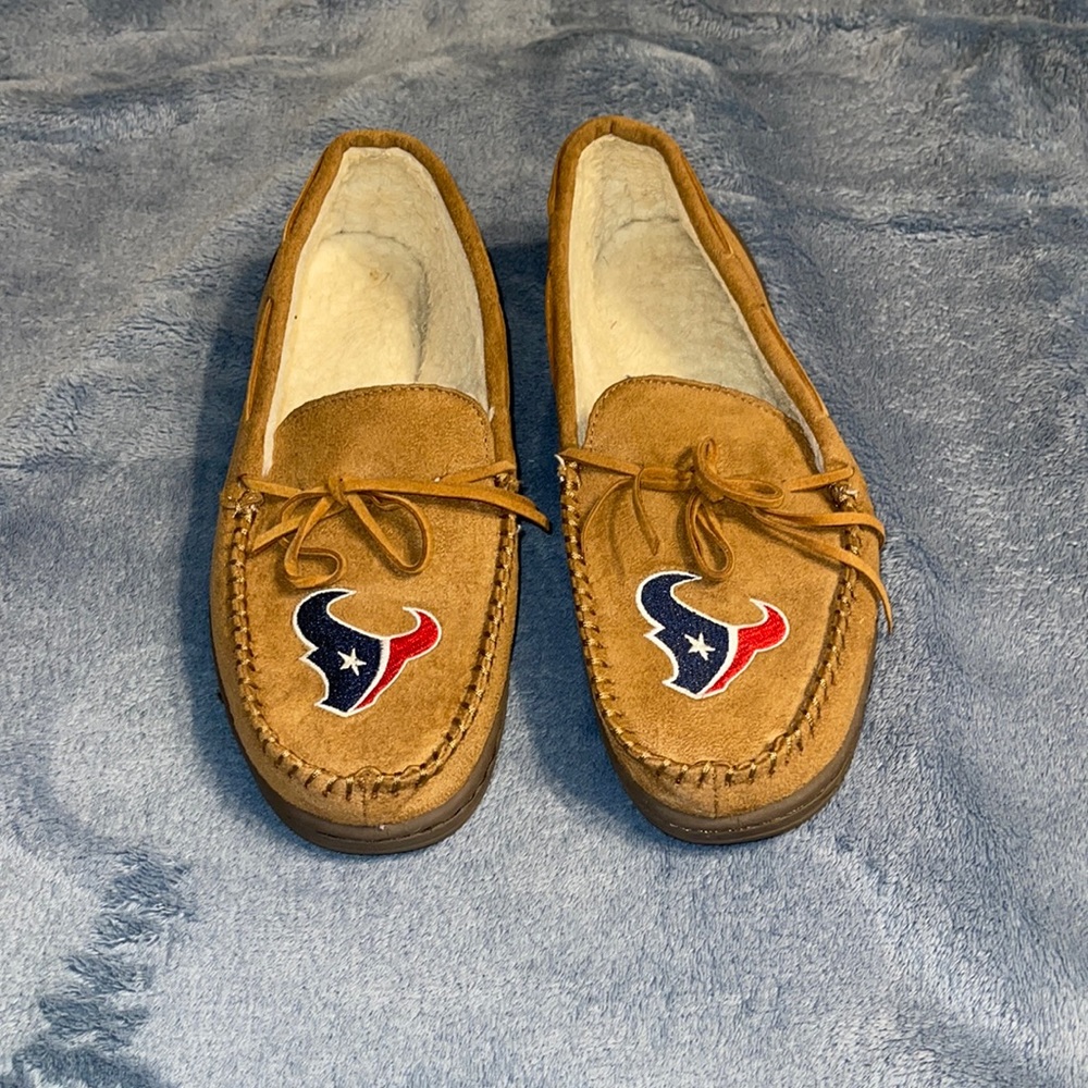 Mens Texans slippers indoor and outdoor